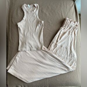 Free People Movement Peach Wide-leg Set - XS